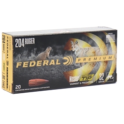 Federal Premium V-Shok Ammunition 204 Ruger 39 Grain Sierra BlitzKing Box of 20