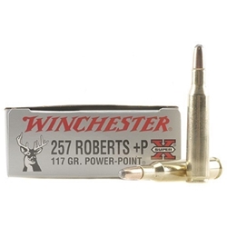 Winchester Super-X Ammunition 257 Roberts +P 117 Grain Power-Point Box of 20