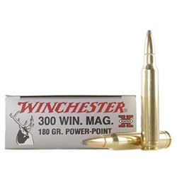 Winchester Super-X Ammunition 300 Winchester Magnum 180 Grain Power-Point Box of 20