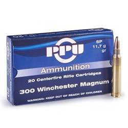 Prvi Partizan Ammunition 300 Winchester Magnum 150 Grain Soft Point Box of 20