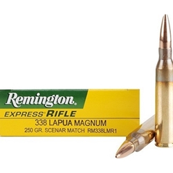 Remington Express Ammunition 338 Lapua Magnum 250 Grain Scenar Match Box of 20