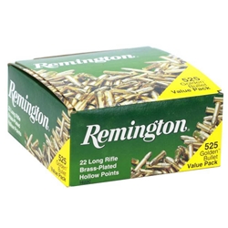 Remington Ammunition 22 Long Rifle 36 Grain Plated Lead Hollow Point Box of 50