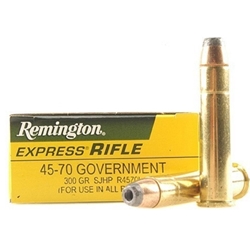 Remington Express Rifle Ammunition 45-70 Government 300 Grain Jacketed Hollow