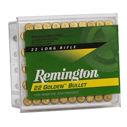 Remington Rimfire Ammunition 22 Long Rifle 40 Grain High Velocity Plated Lead Round Nose