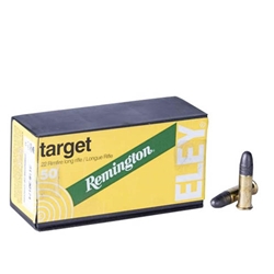 Remington Eley Rimfire Ammunition 22 Long Rifle 40 Grain Lead Round Nose Box of 50