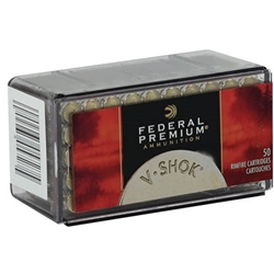 Federal Premium V-Shok Rimfire Ammunition 22 Winchester Magunm 30 Grain Speer TNT Hollow Point Box of 50