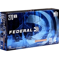 Federal Power-Shok Rifle Ammunition 250 Winchester 130 Grain Round Nose Soft Point Box of 20 Rounds
