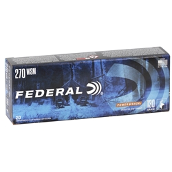 270 Winchester Short Magnum Ammo-Federal Power-Shok Rifle Ammunition 270 Winchester Short Magnum 130 Grain SP Ammo