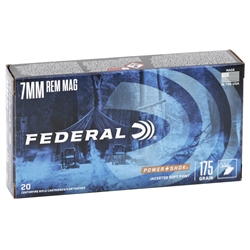 Federal Power-Shok Ammunition 7mm Remington Magnum 175 Grain Soft Point Box of 20