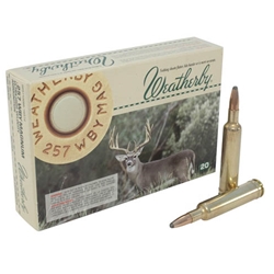 Weatherby Ammunition 257 Weatherby Magnum 100 Grain Norma Spitzer Box of 20