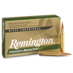 Remington Premier Rifle Ammunition 7mm-08 Remington 140 Grain AccuTip Boat Tail Box of 20