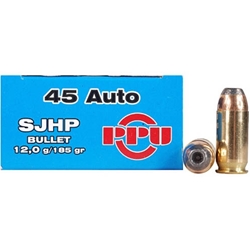 Prvi Partizan Ammunition 45 ACP 230 Grain Semi-Jacketed Hollow Point Box of 50