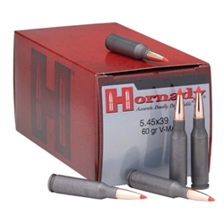 Hornady Custom 5.45x39mm Russian 60 Grain V-Max Steel Case Ammunition