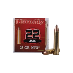 Hornady Varmint Express 22 Winchester Magnum Rimfire (WMR) 25 Grain NTX Ammo