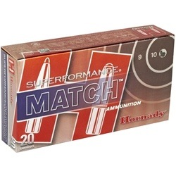 Hornady Superformance Match 5.56x45mm 75 Grain Hollow Point Boat Tail Ammo