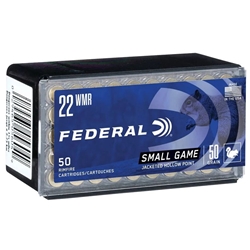 Federal Game-Shok 22 Winchester Magnum Rimfire (WMR) 50 Grain JHP Ammo