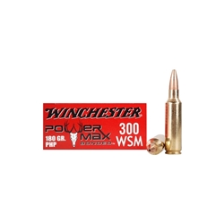 Winchester Super-X Power Max Ammunition 300 Winchester Short Magnum (WSM) 180 Grain Bonded Protected Hollow Point Box of 20