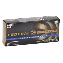 Federal LE Tactical 223 Remington TRU 55 Grain Hi-Shok Soft Point Ammo
