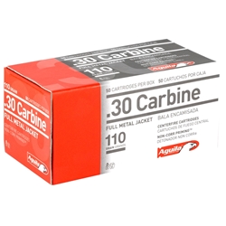 Aguila 30 Carbine 110 Grain Full Metal Jacket Ammunition