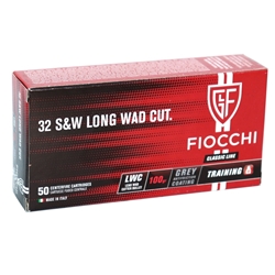 Fiocchi Shooting Dynamics 32 S&W Long 100 Grain Lead Wadcutter Ammunition
