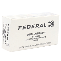 Federal American Eagle Ammunition 9mm Luger 115 Grain Full Metal Jacket Box of 50