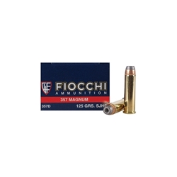 Fiocchi Shooting Dynamics 357 Magnum 125 Gr. Semi Jacketed Hollow Point Ammo