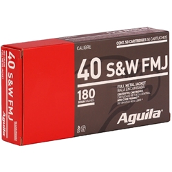 Aguila 40 S&W 180 Grain Full Metal Jacket Ammunition