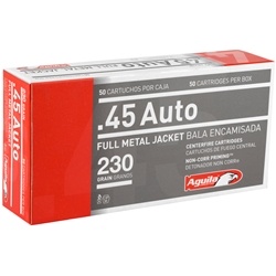 Aguila 45 ACP AUTO 230 Grain Full Metal Jacket Ammunition