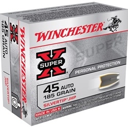Winchester Super-X Ammunition 9mm Luger 147 Grain Silvertip Hollow Point Box of 50 Rounds