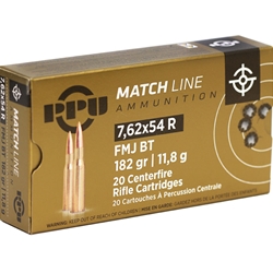 Prvi Partizan Match 7.62x54R 182 Grain Full Metal Jacket