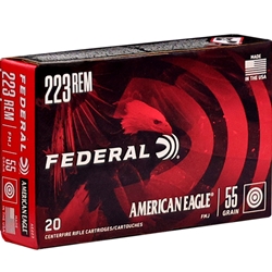 Federal Lake City 223 Remington 55 Gr. Full Metal Jacket Ammo