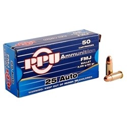 Prvi Partizan Ammunition 32 ACP 71 Grain Full Metal Jacket Box of 50