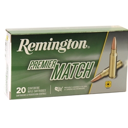 Remington Premier Match 308 Winchester 168 Grain Sierra MatchKing Hollow Point