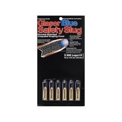 Glaser Blue Safety Slug Ammunition 9mm Luger +P 80 Grain Safety Slug Package of 6