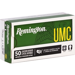 Remington UMC Ammunition 9mm Luger 115 Grain Full Metal Jacket Box of 50