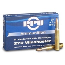 Prvi Partizan Ammunition 270 Winchester 150 Grain Soft Point Box of 20