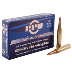 Prvi Partizan Ammunition 25-06 Remington 90 Grain Hollow Point Box of 20