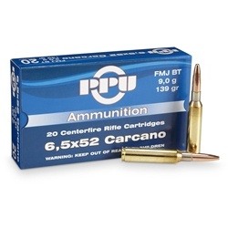 Prvi Partizan Ammunition 6.5x52mm Mannlicher-Carcano 139 Grain Full Metal Jacket Box of 20