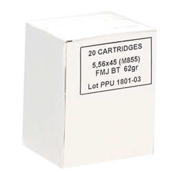 Prvi Partizan Ammunition 5.56x45mm (223 Remington ) 62 Grain M855