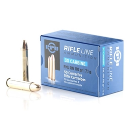 Prvi Partizan Rifle Ammunition 30 Carbine 110 Grain Full Metal Jacket Box of 50 Rounds