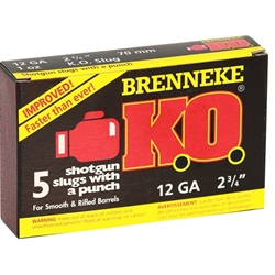 Brenneke USA K.O. Ammunition 12 Gauge 2-3/4
