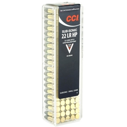 CCI Mini-Mag Subsonic Rimfire Ammunition 22 Long Rifle 40 Grain Lead Hollow Point Box of 100 Rounds