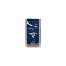 CCI Maxi-Mag +V Ammunition 22 Winchester Magnum Rimfire (WMR) 30 Grain Jacketed Hollow Point Box of 50