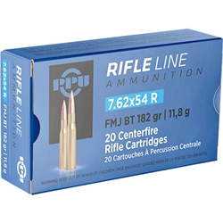 Prvi Partizan Ammunition 7.62x54mm Rimmed R (7.62x53mm Rimmed) 182 Full Metal Jacket Box of 20