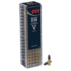 CCI Select Precision Ammunition 22 Long Rifle 40 Grain Lead Round Nose Box of 100