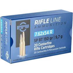 Prvi Partizan Ammunition 7.62x54mm Rimmed Russian (7.62x53mm Rimmed) 150 Soft Point Box of 20