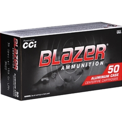 CCI Blazer Handgun Ammunition 38 Special 158 Grain Lead Round Nose Box of 50 Rounds