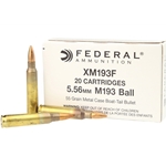 Federal Ammunition 5.56x45mm M193 55 Grain Full Metal Jacket Boat Tail Box of 20