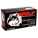 Wolf 30 Carbine 110 Grain Full Metal Jacket Box of 50