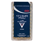 CCI Ammunition 17 Hornady Magnum Rimfire (HMR) 20 Grain Full Metal Jacket Box of 50